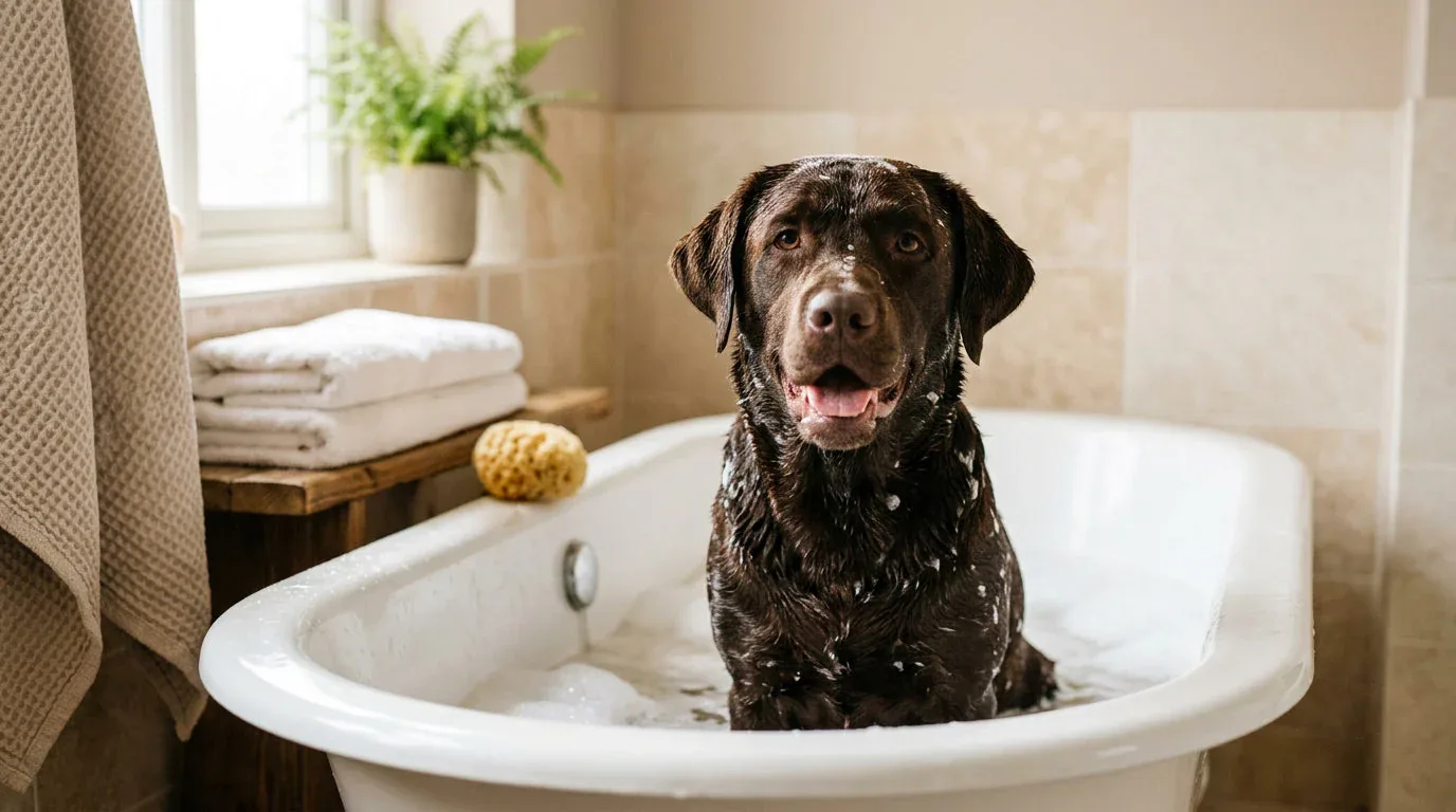 How to Deshed a Dog in the Tub Without Irritating the Skin